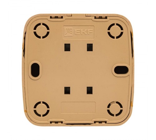 Розетка TV 1-местная ОП Минск 75Ом 5-862МГц светлое дерево EKF  EGA00-027-30  EKF