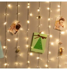 Гирлянда светодиодная серия  Holiday INZL-01W занавес 3*2 метра теплый белый 240 led 220 в  Б0060437  Intro