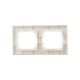 BRITE Рамка 2-ая IP44 РУ-2-БрКр-44 бежевый  BR-M22-44-K10  IEK