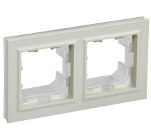 BRITE Рамка 2-ая IP44 РУ-2-БрКр-44 бежевый  BR-M22-44-K10  IEK