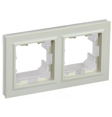 BRITE Рамка 2-ая IP44 РУ-2-БрКр-44 бежевый  BR-M22-44-K10  IEK