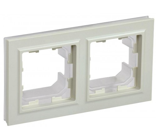 BRITE Рамка 2-ая IP44 РУ-2-БрКр-44 бежевый  BR-M22-44-K10  IEK