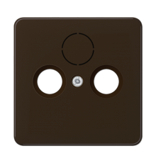 Крышка для SAT-TV-FM-розеток, фиксация винтом; термопласт; коричневый; CD500  CD561SATBR  Jung