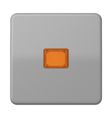 Клавиша с оранжевым окошком для выключателя с подсветкой; серая  CD590KOBFGR  Jung