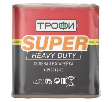 Батарейка солевая (ЭП) 3R12-1S (10/100/4500) (квадрат)   C0034622  ТРОФИ