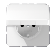 Штепсельная розетка SCHUKO 16A 250V~ с защитой от детей, влагозащищенная; белая  CD1520BFKIKLWW  Jung