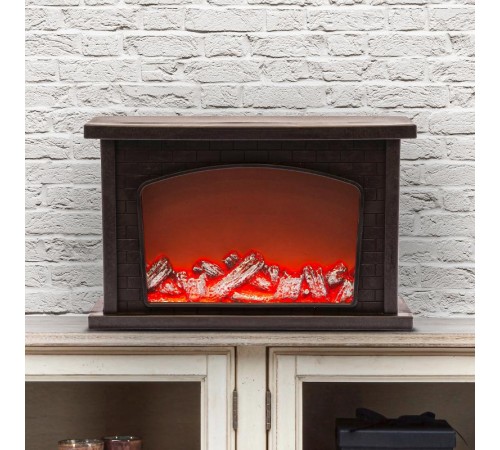 Камин декоративный 33*21 см, ЕGNIK - 06 , 3*AA , USB, IP20  Б0051947  ЭРА
