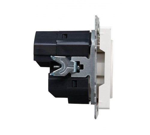 BRITE Розетка с заземлением со шторками 16А с USB A+A 3,1А РЮш10-2-БрЖ жемчужный  BR-R14-16-U21-D31-K36  IEK