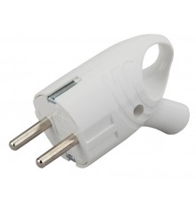 Vx4-W ЭРА Вилка с/з угловая с кольцом 16A белая (24/480/5760)  Б0039676  ЭРА