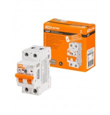 Выключатель автоматический диффренциального тока АД2P 2Р С40 100мА 6кА тип АС  SQ0204-0618  TDM