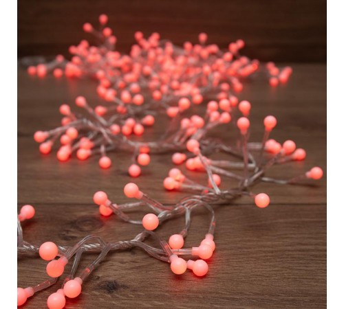 Гирлянда "Мишура LED"  3 м  прозрачный ПВХ, 288 диодов, цвет красный  303-602  NEON-NIGHT