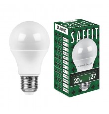 Лампа светодиодная SBA6020 20W 2700K 230V E27 A60  55013  SAFFIT