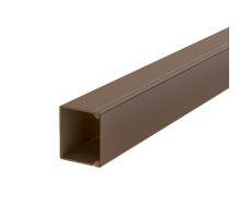 Мини-канал WDK с крышкой 30x30x2000 мм (высота борта 30 мм, крышка 30 мм) ПВХ коричневый  6026834  OBO Bettermann