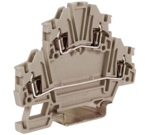 HMD.1GR, 2-х уровневый проходной зажим, серый, 1,5 кв.мм  ZHD200GR-RET  DKC