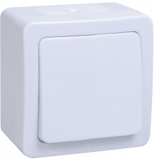 ГЕРМЕС PLUS белый Выключатель 1-клавишный О/У IP54 ВС20-1-0-ГПБ  EVMP10-K01-10-54-EC  IEK