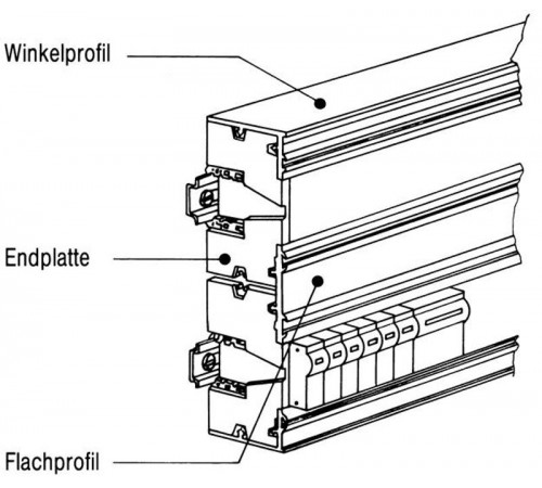 Крышка боковая для мод. устройств  ZK141  ABB
