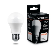 Лампа светодиодная .PRO LB-1011 Шар E27 11W 4000K OSRAM LED  38030  Feron