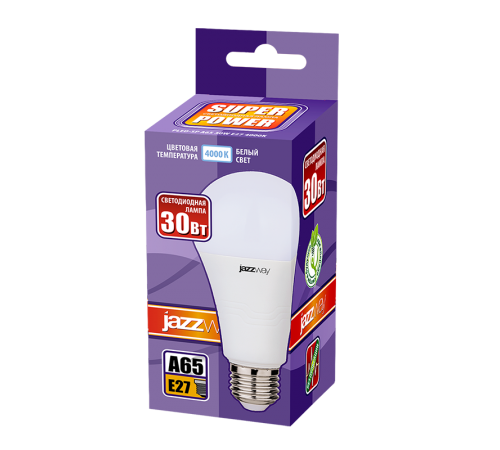 Лампа светодиодная PLED- SP A65 30w E27 4000K 230/50  .5019690  Jazzway