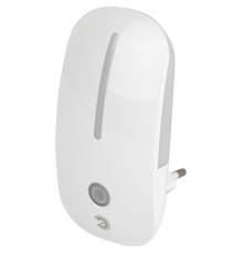 Ночник - светильник светодиодный NN-620-LS-W в розетку с датчиком освещенности белый  Б0057211  ЭРА