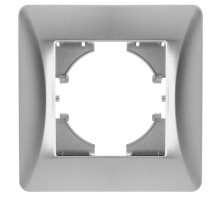 Ugra РАМКА 1-местная,  цвет  серебро.  С1110-004  GUSI Electric