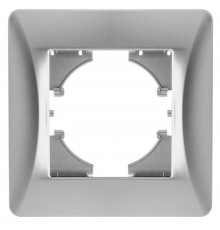 Ugra РАМКА 1-местная,  цвет  серебро.  С1110-004  GUSI Electric