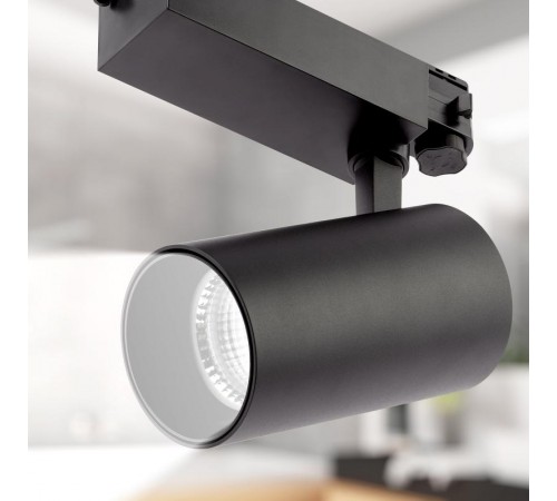 Светильник светодиодный трековый трёхфазный SТR-30-36-40K-B40 узкий луч 4000K черный  Б0049768  ЭРА