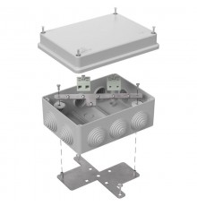 Коробка огнестойкая для о/п 40-0310-FR6.0-4 Е15-Е120 RAL7035 150х110х70 (6 шт/кор) серая  40-0310-7035-FR6.0-4  Промрукав