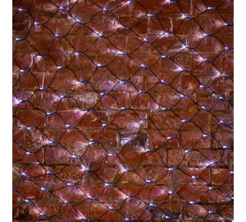 Гирлянда "Сеть" 2х1,5м, черный ПВХ, 288 LED Белые  215-021  NEON-NIGHT