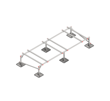 Опорная конструкция для установки оборудования TECHNORAPTOR STEELFOOT 3000х1200 тип 2 HD  KM-TR-STF-SSEI-3000-1200-2 HD  КМ - профиль