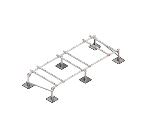 Опорная конструкция для установки оборудования TECHNORAPTOR STEELFOOT 3000х1200 тип 2 HD  KM-TR-STF-SSEI-3000-1200-2 HD  КМ - профиль