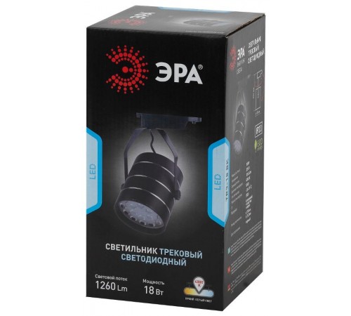 Светильник светодиодный трековый однофазный TR3 - 18 BK 18Вт черный SMD (10/160)  Б0032111  ЭРА