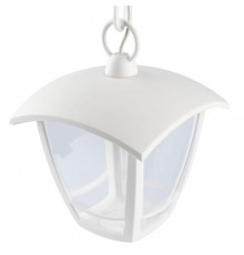 Светильник садово-парковый 4-гранный белый подвесной E27 IP44(У1) НСУ 07-40-001 "Марсель" (8/48)  Б0051203  ЭРА