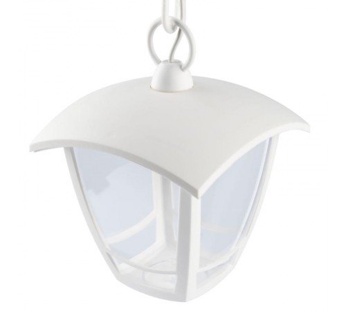 Светильник садово-парковый 4-гранный белый подвесной E27 IP44(У1) НСУ 07-40-001 "Марсель" (8/48)  Б0051203  ЭРА