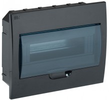 Корпус пластиковый встраиваемый на 12 модулей ЩРВ-П-12 IP41 черный KREPTA 3  MKP12-V-12-41-K02  IEK