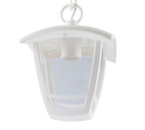 Светильник садово-парковый 4-гранный белый подвесной E27 IP44(У1) НСУ 07-40-001 "Марсель" (8/48)  Б0051203  ЭРА