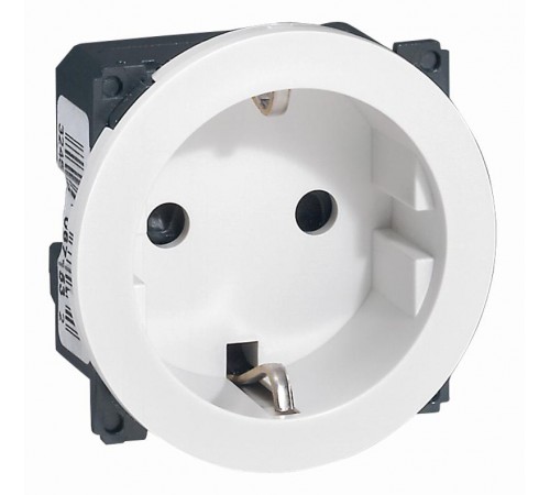 Celiane Белый Накладка Розетки с/з, для винт и безвинт зажимов (мех 67153, 67161)  068131  Legrand