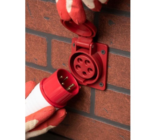 Вилка переносная 024 3Р+РЕ 32А 380В IP44 EKF PROxima  ps-024-32-380  EKF