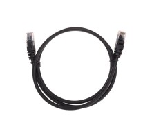 Патч-корд U/UTP CAT 6, RJ45-RJ45, 26AWG, LSZH, черный, 1м REXANT  02-0292-1  REXANT