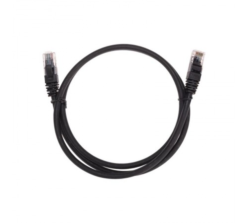 Патч-корд U/UTP CAT 6, RJ45-RJ45, 26AWG, LSZH, черный, 1м REXANT  02-0292-1  REXANT