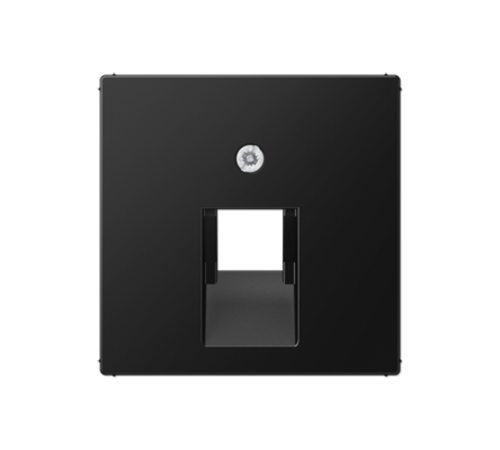 Накладка на одинарные UAE-розетки; термопласт; черный матовый  A569-1BFPLUASWM  Jung