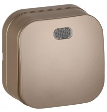 GLORY Выключатель 1-клавишный с индикацией о/у 10А ВС20-1-1-ХШм шампань матовый  EVH11-K37M-10  IEK