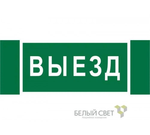 Пиктограмма (Наклейка) "Выезд" NPU-3413.N02   a17835  Белый Свет