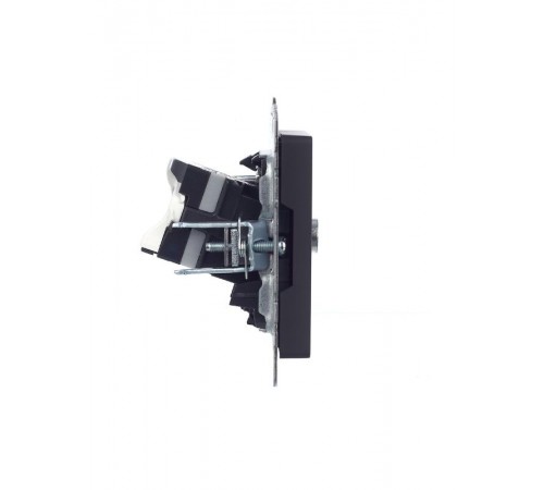 BRITE Розетка двойная TV+RJ45 кат.5E РТВ/РК12-БрГ графит   BR-AK20-1-K53  IEK