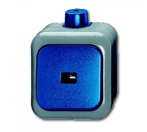 Кнопка 1-клавишная, 1-полюсная, с нормально-открытым контактом, с N-клеммой, IP66, для о/у, серия Busch  1483-0-0171   2CKA001483A0171  ABB
