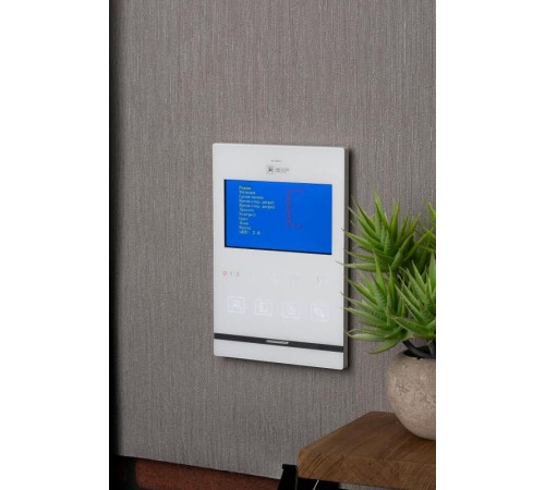 Видеодомофон IPV-01 бел. 4''TFT 4пр. 2 канала IP20 EKF  int-ipv-01  EKF