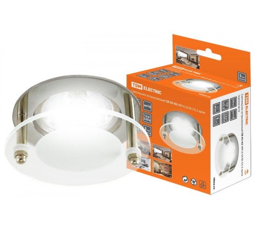 Светильник точечный встраиваемый под лампу СВ 05-02 MR16 50Вт G5.3 хром  SQ0359-0018  TDM