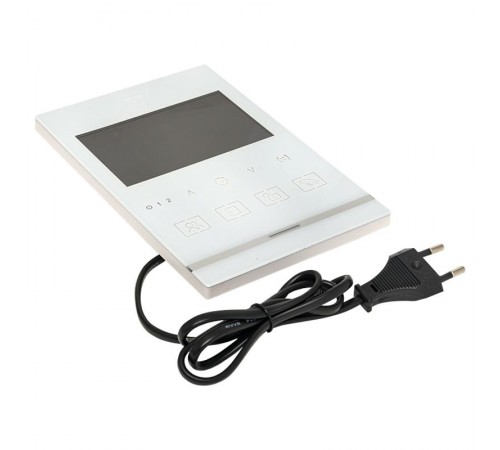 Видеодомофон IPV-01 бел. 4''TFT 4пр. 2 канала IP20 EKF  int-ipv-01  EKF