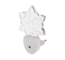 Ночник светодиодный СНЕЖИНКА ХАМЕЛЕОН свечение мультиколор 7 цветов, 230 В  75-0317  Rexant