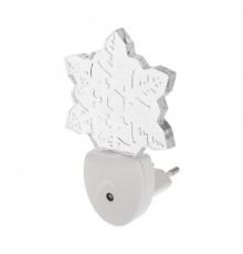 Ночник светодиодный СНЕЖИНКА ХАМЕЛЕОН свечение мультиколор 7 цветов, 230 В  75-0317  Rexant