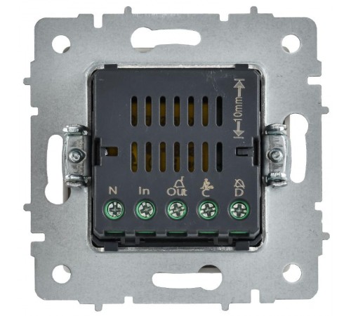 BRITE Кнопка звонка с индикацией для отелей 10А ВС10-1-9-БрАБ арктический белый   BR-V14-2-10-K91  IEK